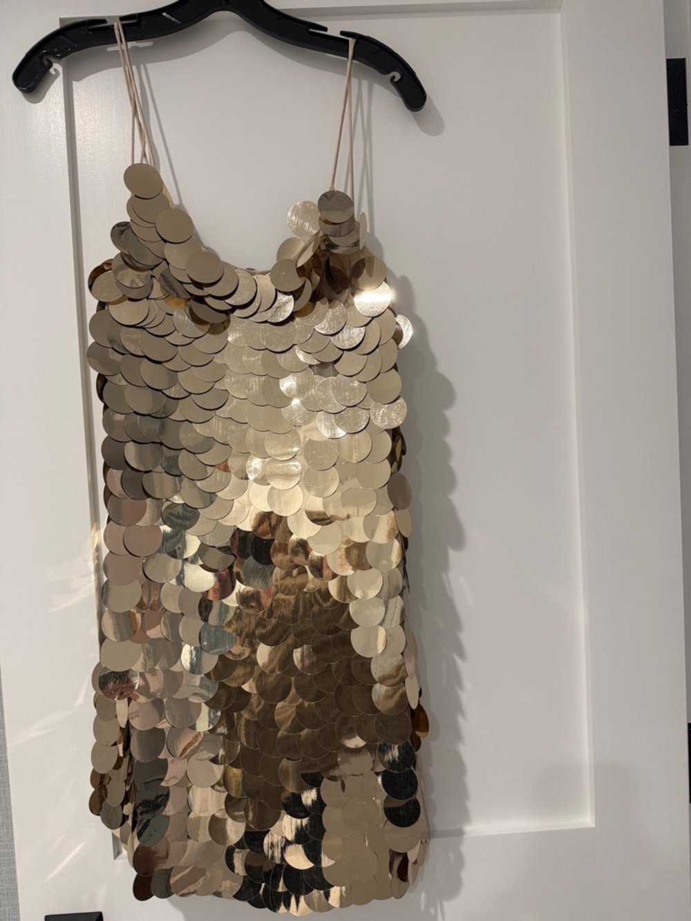 Alice + Olivia Gold Disc Sequin Mini Dress - NWT